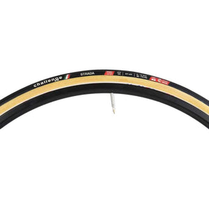 Challenge Strada Pro Tubular Tire Folding 700c Black/Tan Handmade