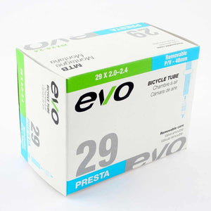 Evo Premium Presta Bike Tubes w/Removable Valve Core