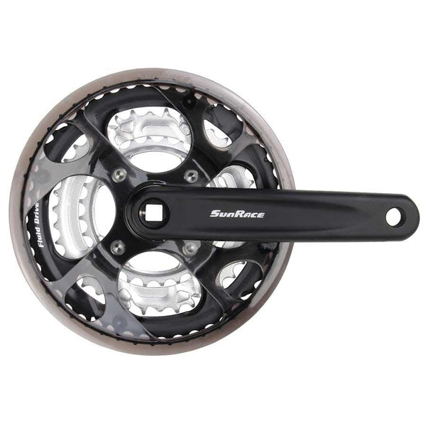 SunRace FCM300 Crankset Black 28/38/48 170mm 7/8 Speed
