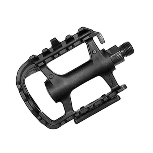 EVO Adventure Platform Pedals Toe Clip Compatible Black