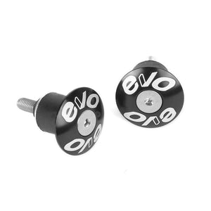 EVO Alloy HandleBar End Caps Black