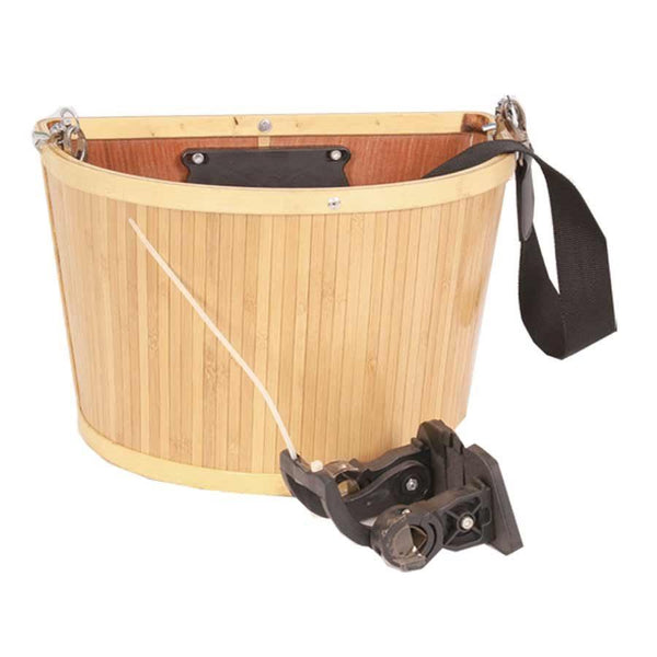 Evo E-Cargo Bamboo QR Front Bike Basket