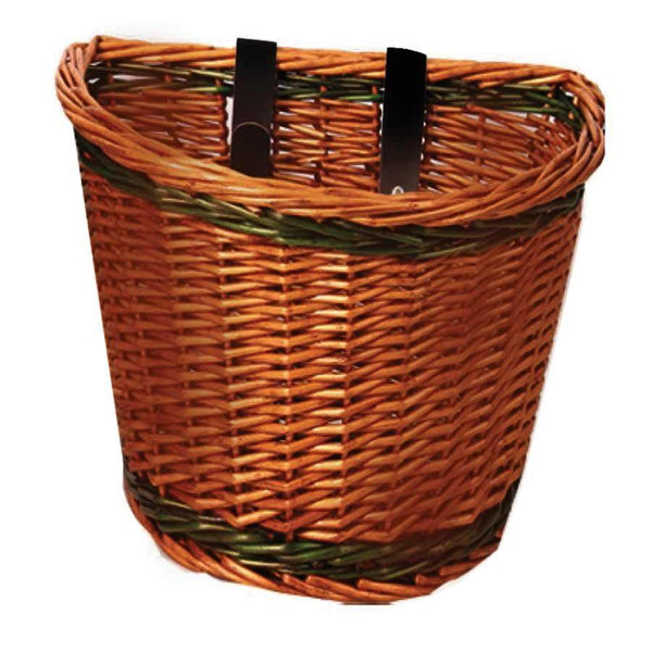 Evo E-Cargo Classic Wicker Bike Basket Handlebar Mount