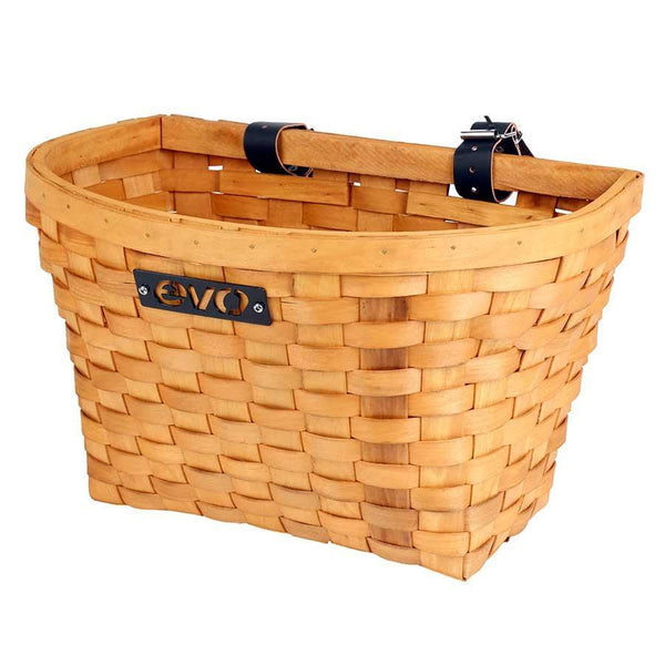Evo E-Cargo Wood Classic Front Bike Basket