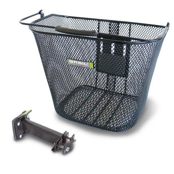 Basil Basimply EC Front Bike Basket Removable Black Mesh