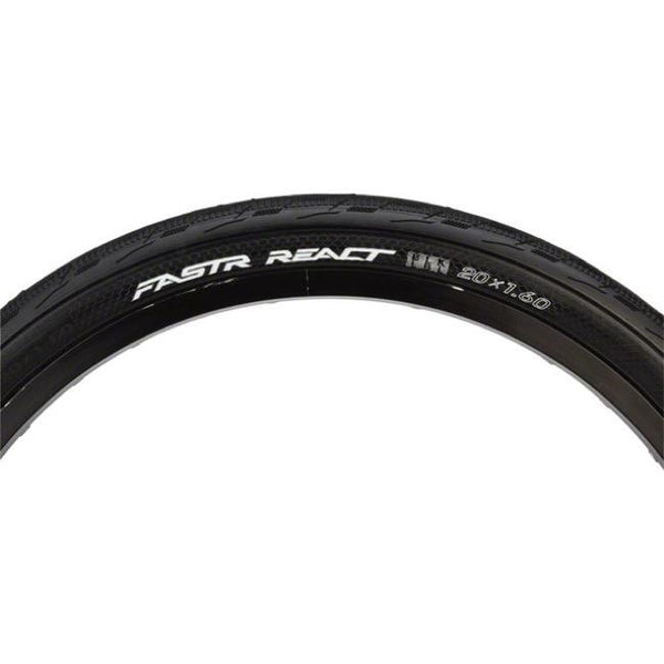 Tioga FastR React BLK LBL Cylex AvntGuard BMX Folding Tire 20"