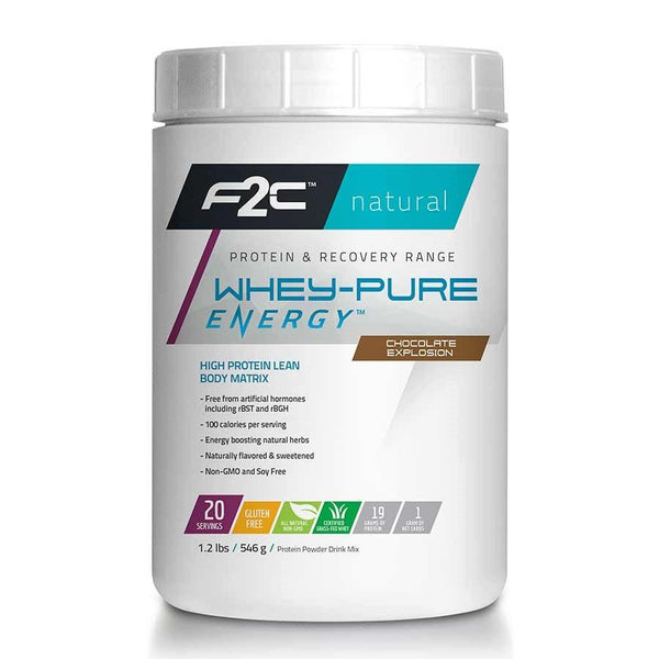 F2C Whey Pure Energy Protein Powder 25 Servings