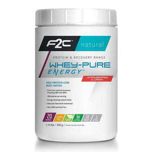 F2C Whey Pure Energy Protein Powder 25 Servings