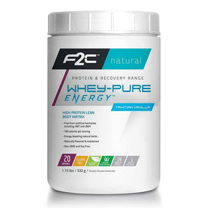 F2C Whey Pure Energy Protein Powder 25 Servings
