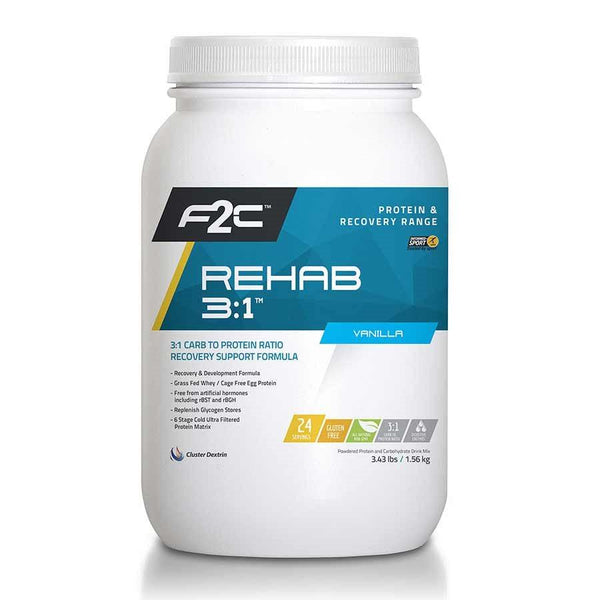 F2C Nutrition Rehab 3:1 Protein Powder Mix 24 Servings