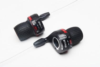 SunRun Twist Shifters Index Front & Rear Set 3 x 6 Speed (18-Speed)