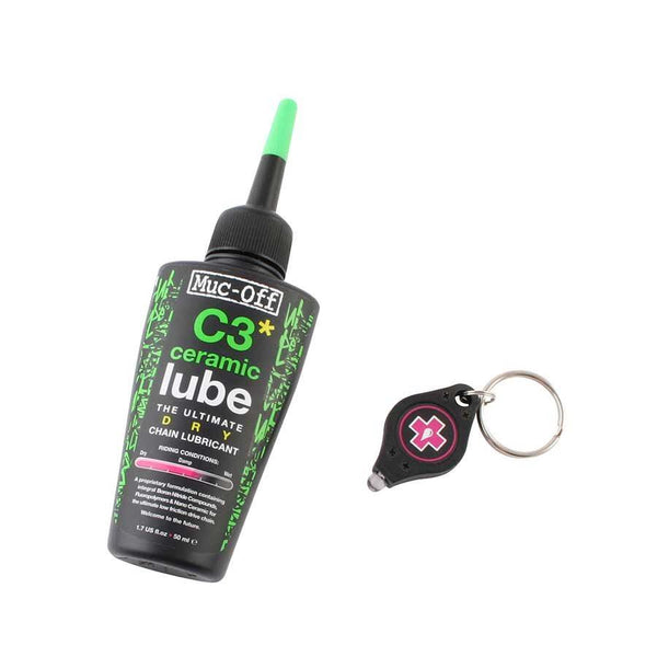 Muc-Off C3 Dry Ceramic Lube w/UV Torch Light