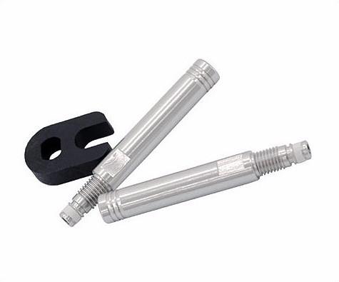 Schwalbe Alloy Presta Valve Extenders with Removable Valve Core Pair