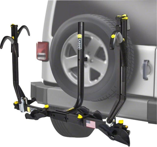 Saris Freedom SuperClamp Spare Tire Car Hitch Rack Holds 2 Bikes