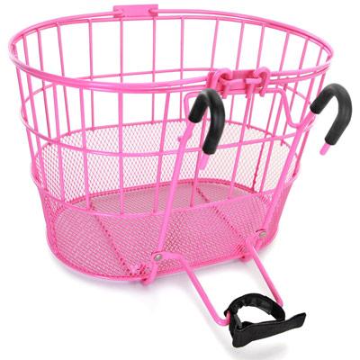 ColorBasket Oval Mesh Bottom Lift-Off Front Bike Basket