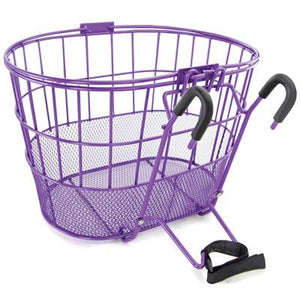ColorBasket Oval Mesh Bottom Lift-Off Front Bike Basket