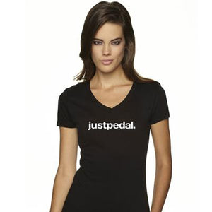 DHD Wear Just Pedal Women's V-Neck T-Shirt