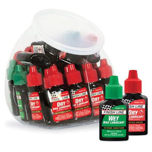 Finish Line Wet & Dry Lubricant Fish Bowl 30 Count.