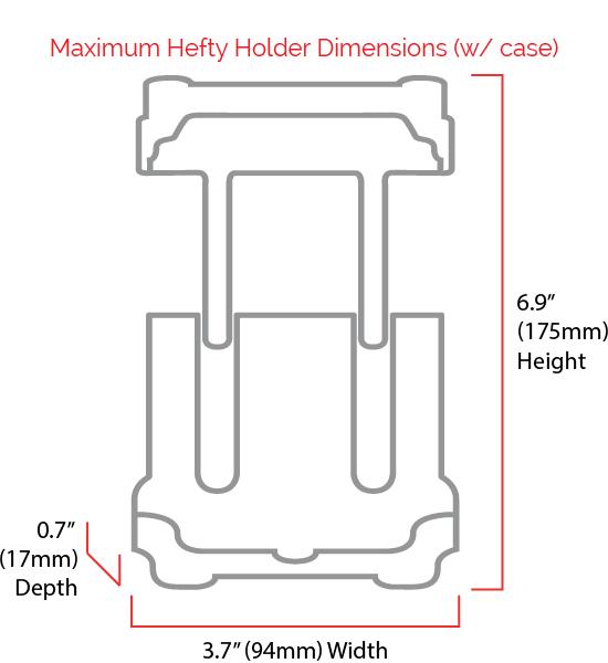 Delta Bike Hefty Phone Holder Plus Bar/Stem Mount