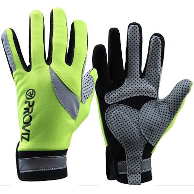 Proviz Cycling Gloves Full Finger Hi-Viz Yellow